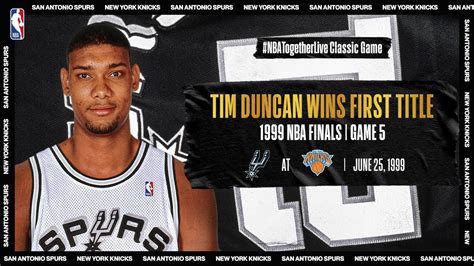 final nba 1999|Tim Duncan leads Spurs to first championship in Game 5 of the .